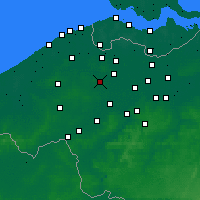 Nearby Forecast Locations - Aalter - Carte
