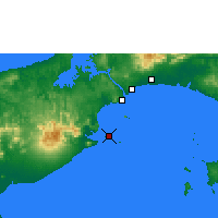 Nearby Forecast Locations - Punta Chame - Carte