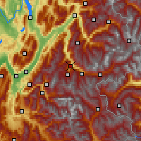 Nearby Forecast Locations - Saint-Jean-de-Maurienne - Carte