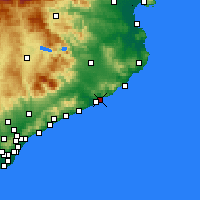 Nearby Forecast Locations - Lloret de Mar - Carte