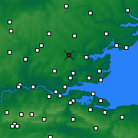 Nearby Forecast Locations - Chelmsford - Carte