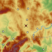 Nearby Forecast Locations - Lipljan - Carte