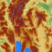 Nearby Forecast Locations - Kičevo - Carte