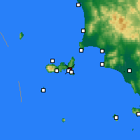 Nearby Forecast Locations - Porto Azzurro - Carte