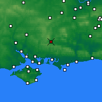 Nearby Forecast Locations - Petersfield - Carte