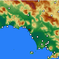 Nearby Forecast Locations - Cellole - Carte