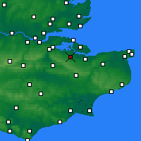 Nearby Forecast Locations - Sittingbourne - Carte
