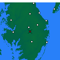 Nearby Forecast Locations - Laurel - Carte