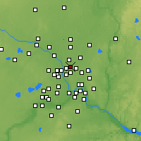 Nearby Forecast Locations - Mounds View - Carte