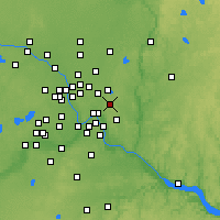 Nearby Forecast Locations - North Saint Paul - Carte