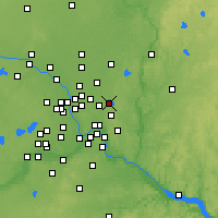 Nearby Forecast Locations - White Bear Lake - Carte