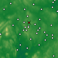 Nearby Forecast Locations - Walsall - Carte