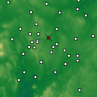Nearby Forecast Locations - Royal Sutton Coldfield - Carte