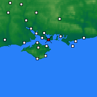 Nearby Forecast Locations - Gosport - Carte