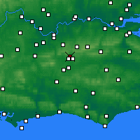 Nearby Forecast Locations - Crawley - Carte