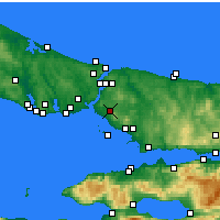 Nearby Forecast Locations - Ataşehir - Carte
