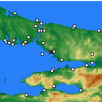 Nearby Forecast Locations - Pendik - Carte