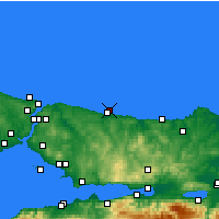 Nearby Forecast Locations - Şile - Carte