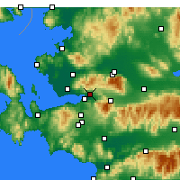 Nearby Forecast Locations - Bornova - Carte