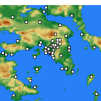 Nearby Forecast Locations - Néa Smýrni - Carte