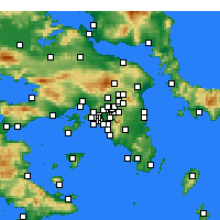 Nearby Forecast Locations - Zográfou - Carte