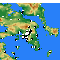 Nearby Forecast Locations - Kephissia - Carte