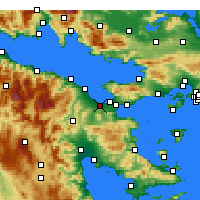 Nearby Forecast Locations - Lechaio - Carte