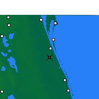 Nearby Forecast Locations - Palm Bay - Carte