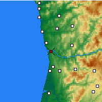 Nearby Forecast Locations - Vila Nova de Gaia - Carte