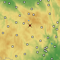 Nearby Forecast Locations - Žďár nad Sázavou - Carte