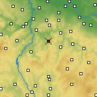 Nearby Forecast Locations - Benešov - Carte
