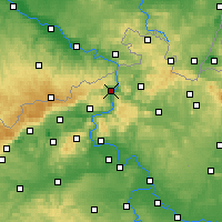 Nearby Forecast Locations - Děčín - Carte