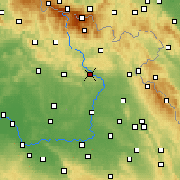 Nearby Forecast Locations - Dvůr Králové nad Labem - Carte