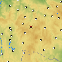 Nearby Forecast Locations - Pelhřimov - Carte