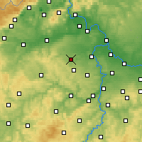 Nearby Forecast Locations - Slaný - Carte