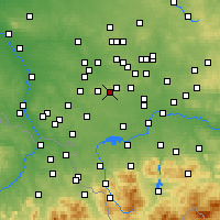 Nearby Forecast Locations - Łaziska Górne - Carte