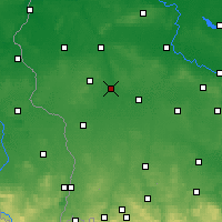 Nearby Forecast Locations - Żagań - Carte