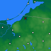 Nearby Forecast Locations - Braniewo - Carte