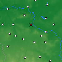 Nearby Forecast Locations - Nowa Sól - Carte