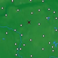 Nearby Forecast Locations - Wągrowiec - Carte