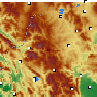 Nearby Forecast Locations - Vasilítsa - Carte
