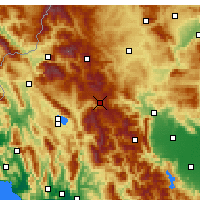 Nearby Forecast Locations - Métsovo - Carte