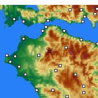 Nearby Forecast Locations - Chelmós - Carte