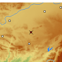 Nearby Forecast Locations - Valdepeñas - Carte