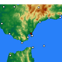 Nearby Forecast Locations - San Roque - Carte