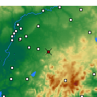 Nearby Forecast Locations - Morón de la Frontera - Carte