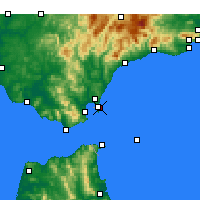 Nearby Forecast Locations - La Línea de la Concepción - Carte