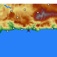 Nearby Forecast Locations - Almuñécar - Carte