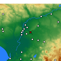 Nearby Forecast Locations - Alcalá de Guadaíra - Carte