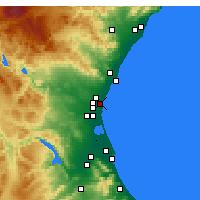 Nearby Forecast Locations - Alboraia - Carte